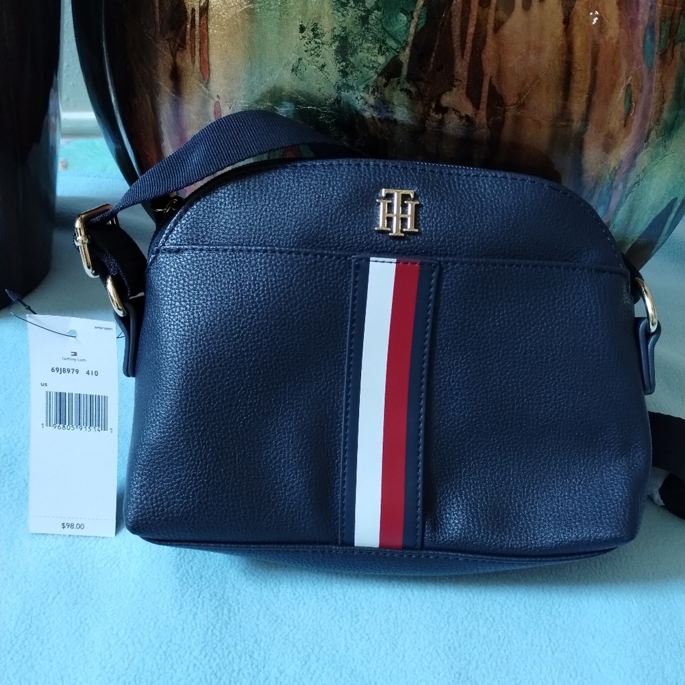 TOMMY HILFIGER LEATHER CROSSBODY BAG WOMEN
